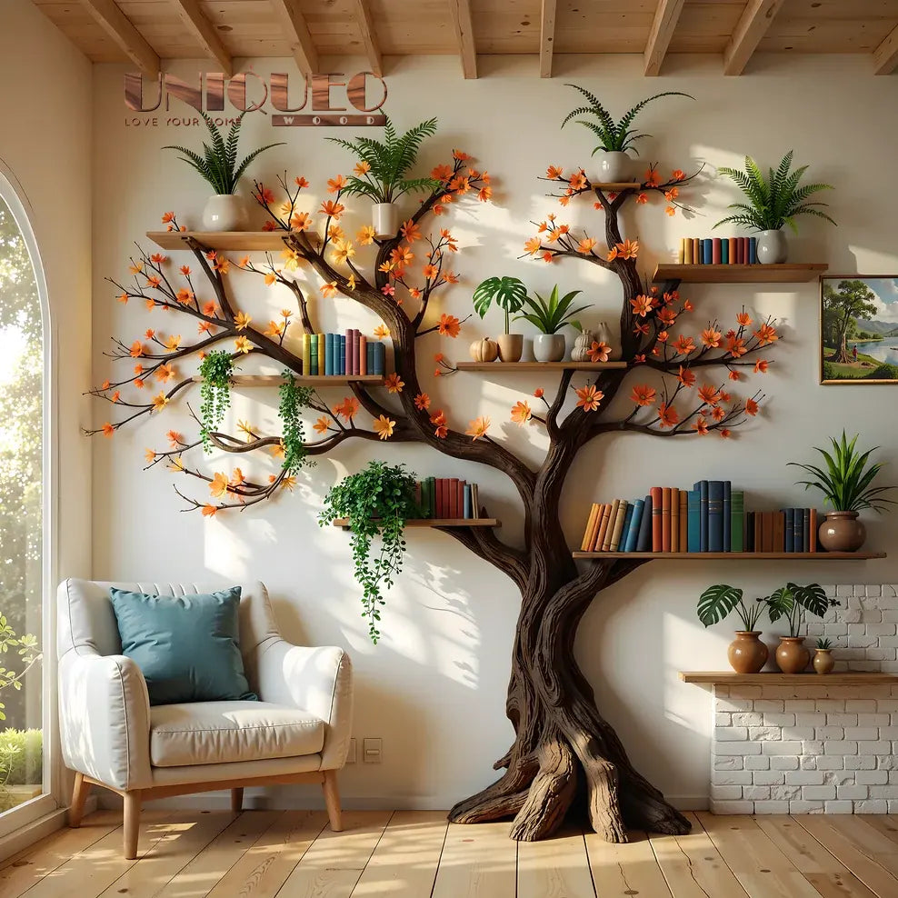 Tree Bookshelf: Unique Tree-Shaped Bookshelf For Creative Spaces
