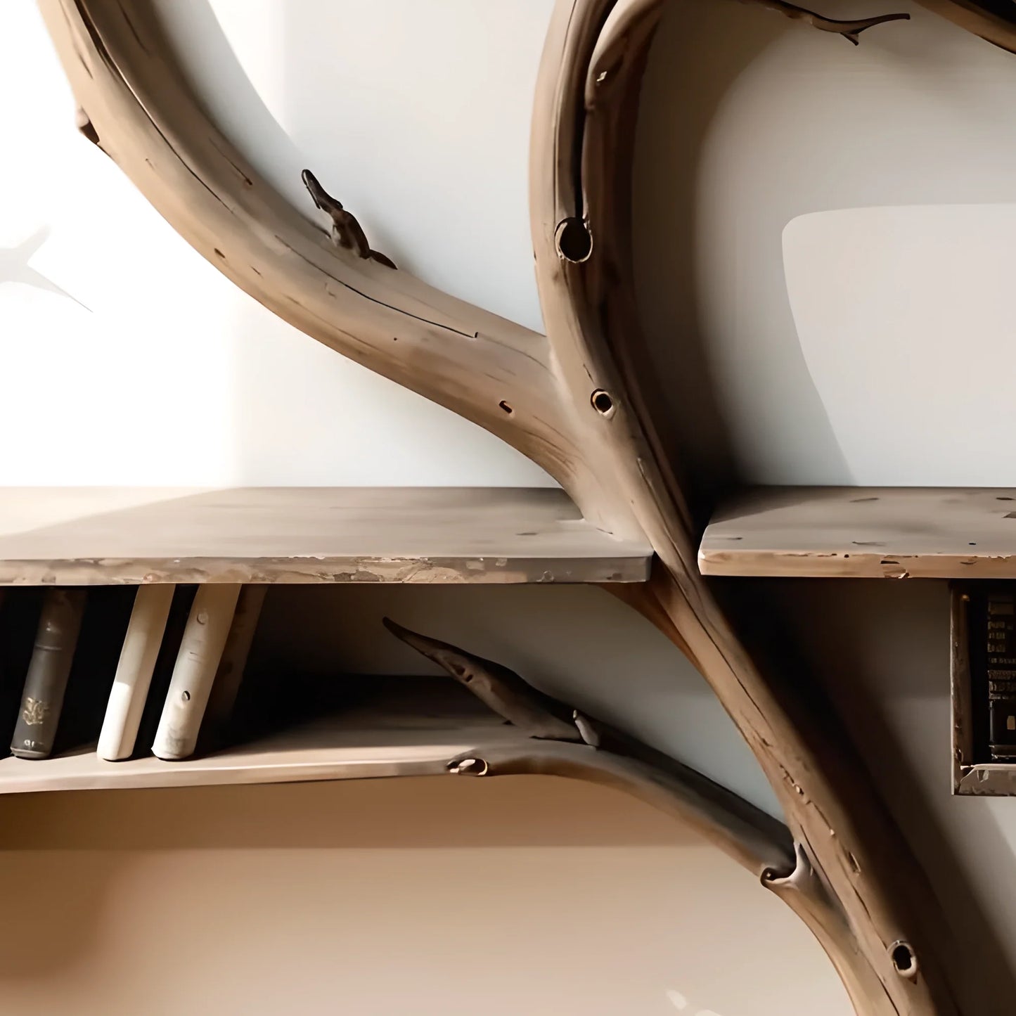 Arched bookshelf, decorative wall shelf