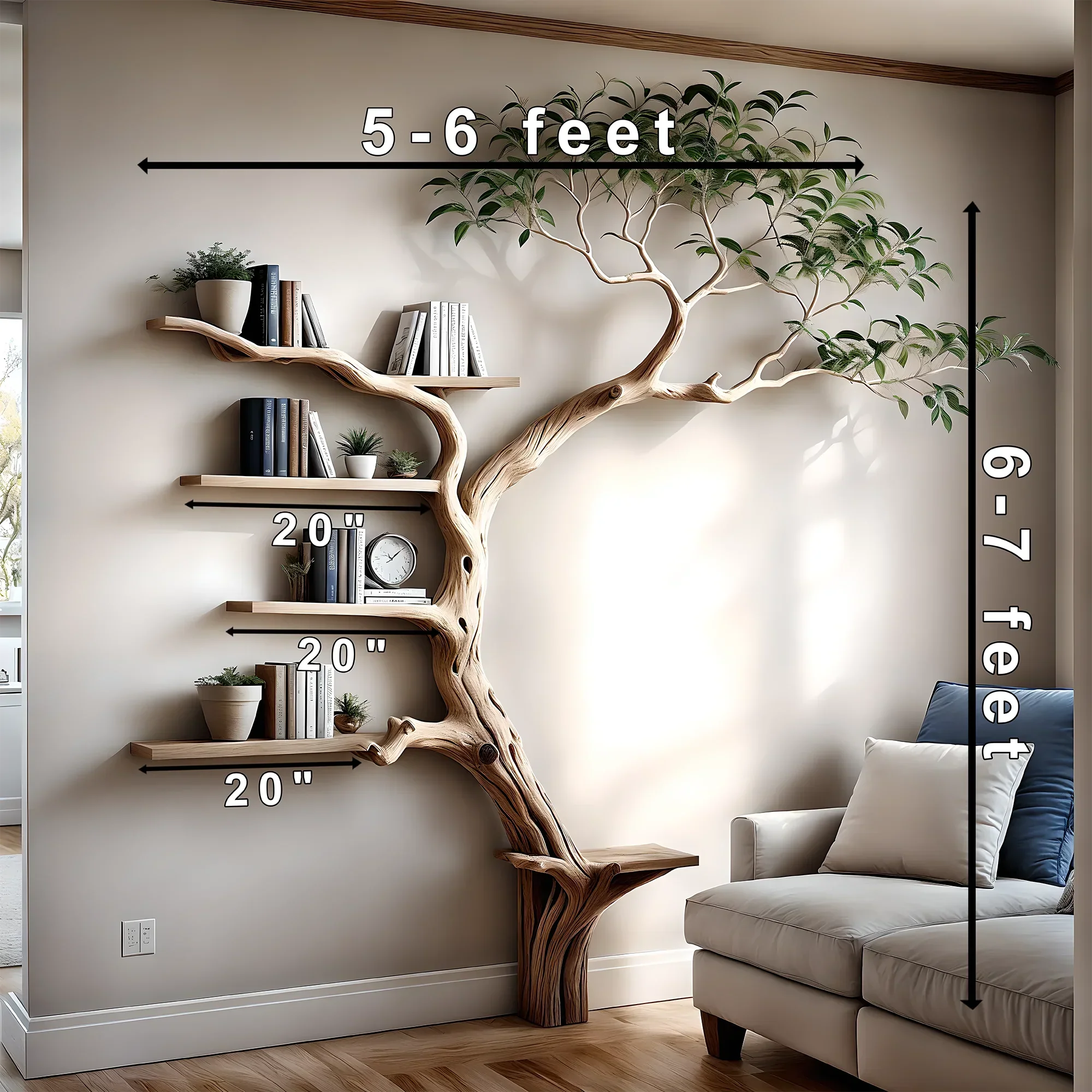 Children's bookcases, wall-mounted decorative bookcases