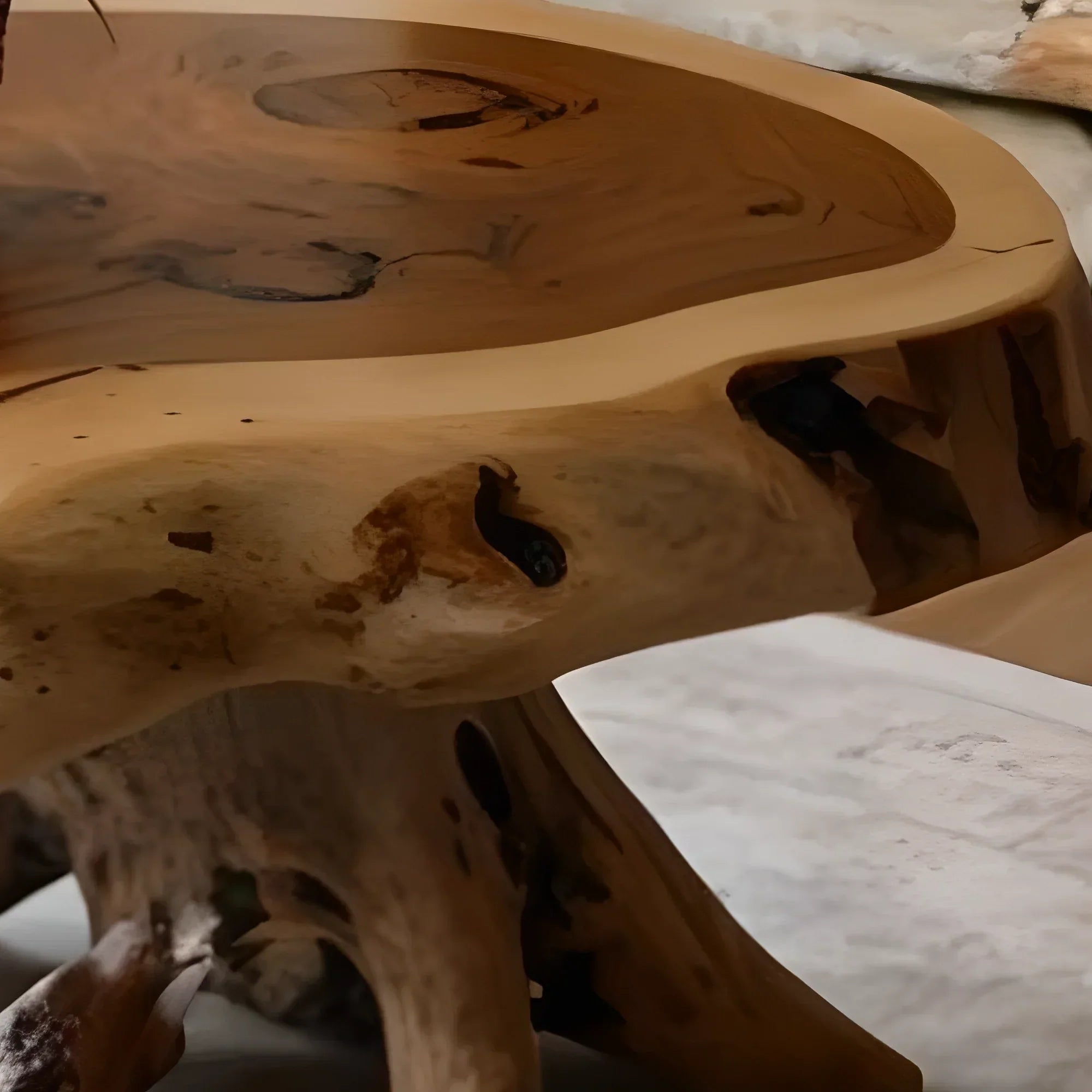 Handmade coffee table, modern driftwood coffee table