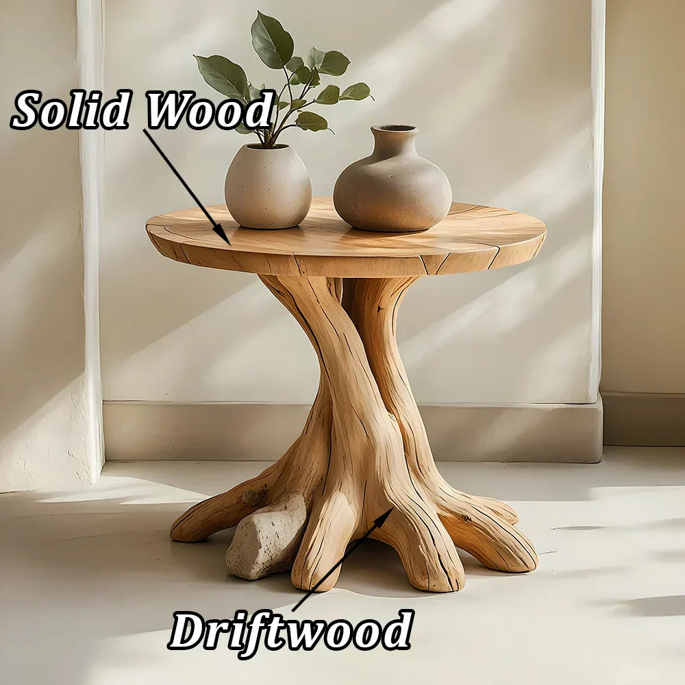 Solid wood table, handmade round table, live edge table, rustic table, handmade table unique home decor