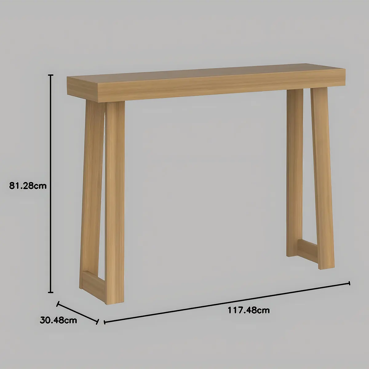Minimalist Console Table – Natural Oak, Elegant and Refined