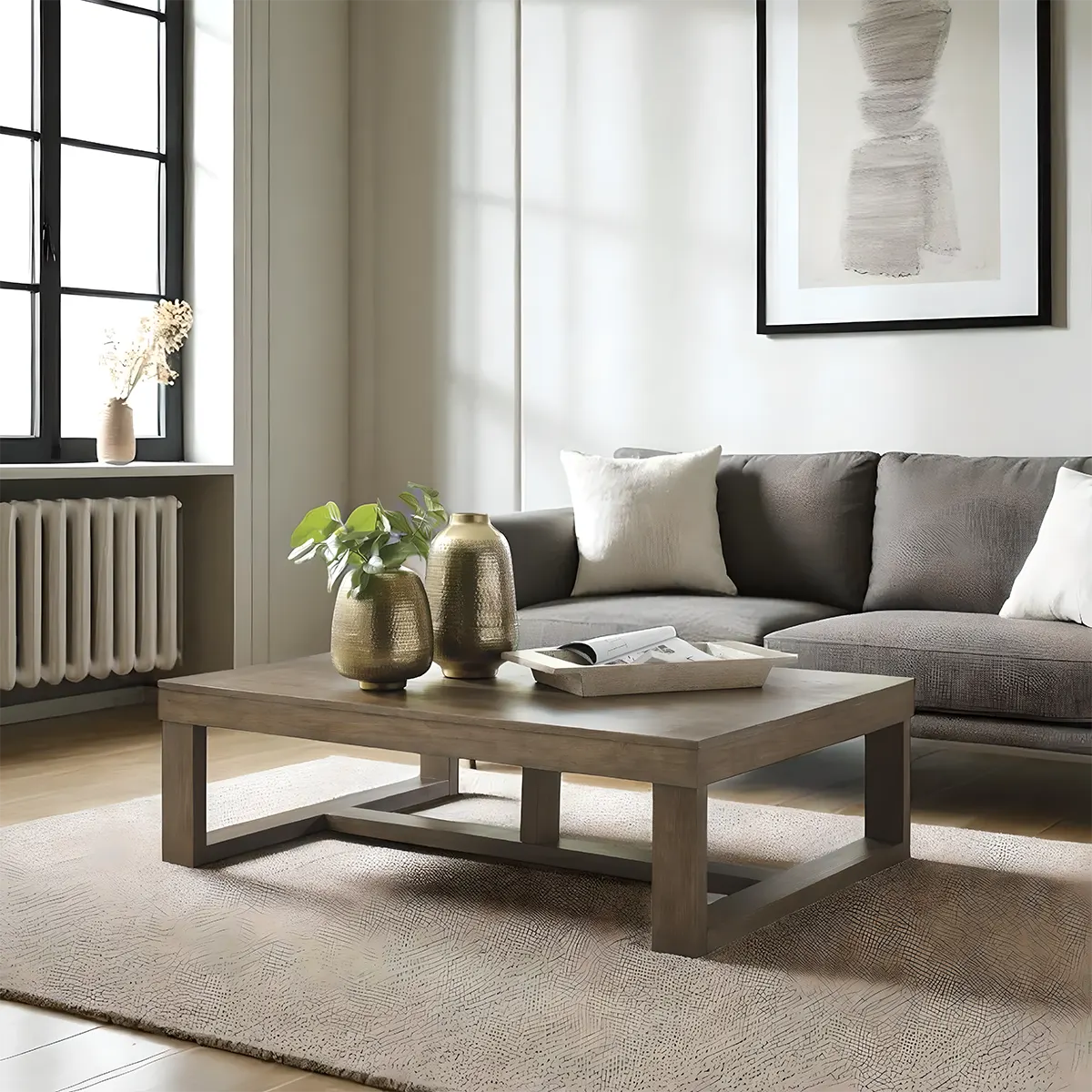 Modern Minimalist Design Wooden Coffee Table – Elegant Beauty For The Living Room