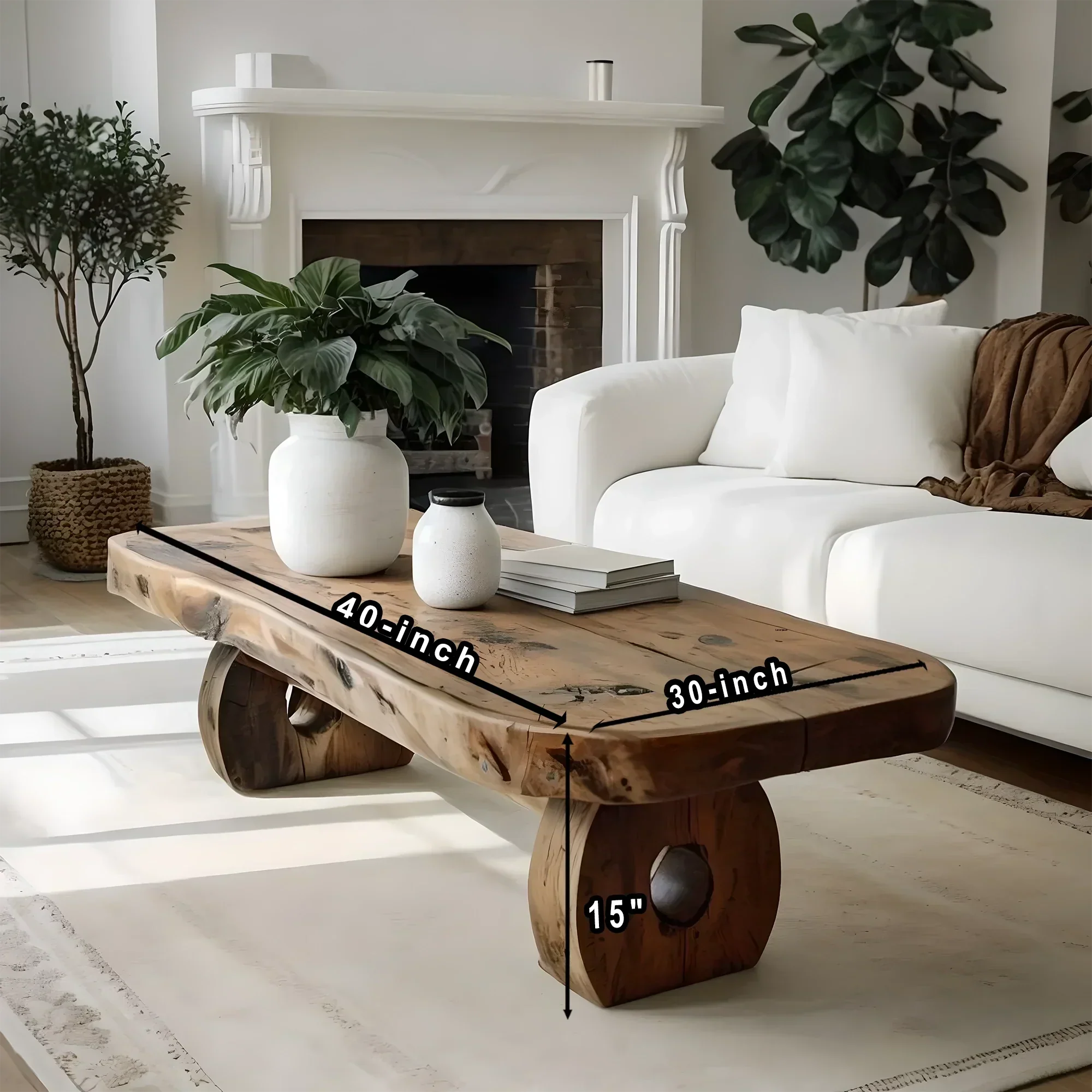 New generation solid wood coffee table