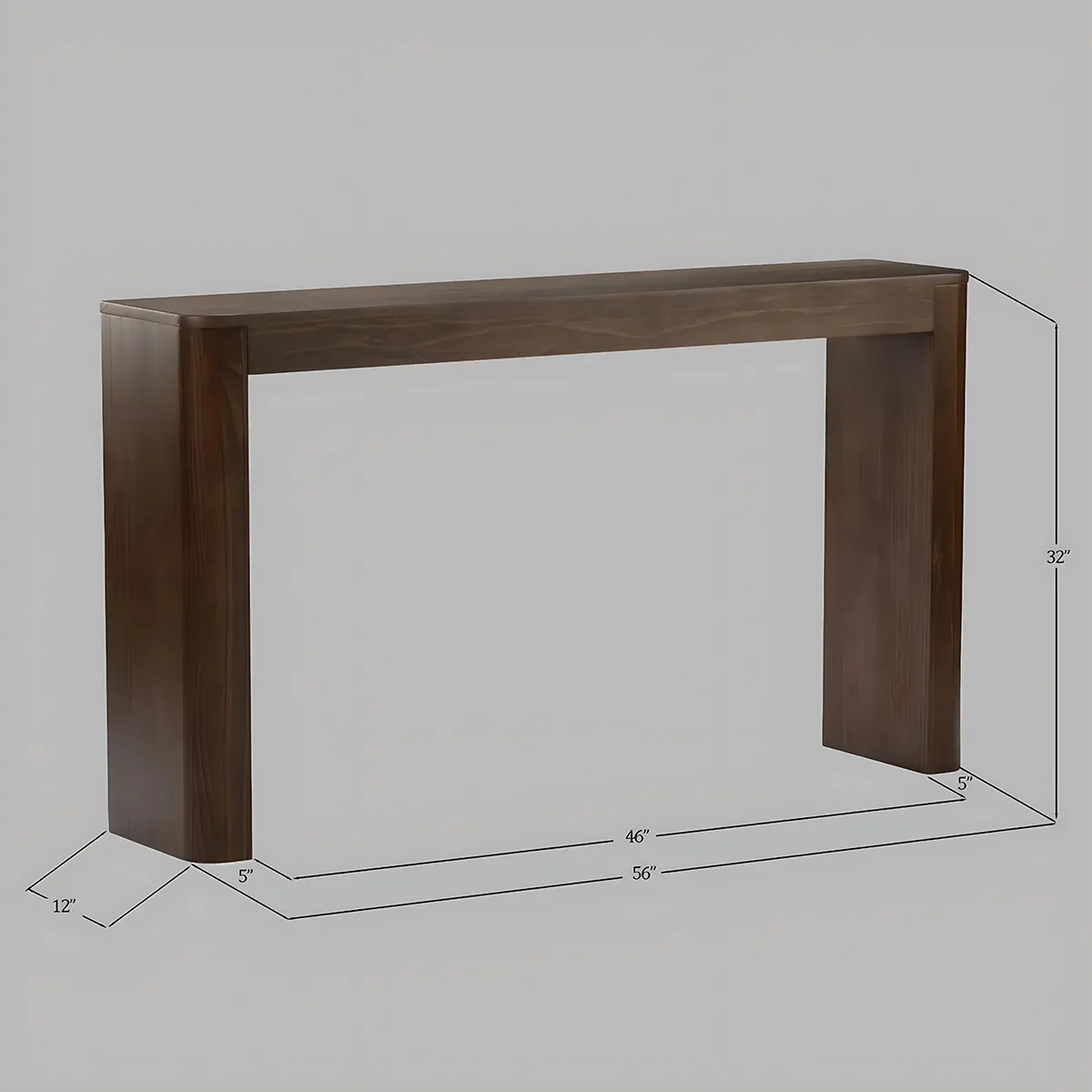 Solid Wood Console Table – Minimalist Design, Elegant and Sophisticated