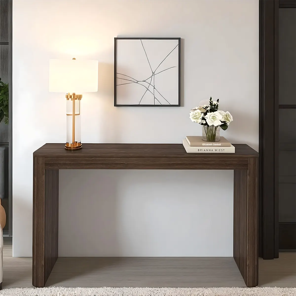 Solid Wood Console Table – Minimalist Design, Elegant and Sophisticated