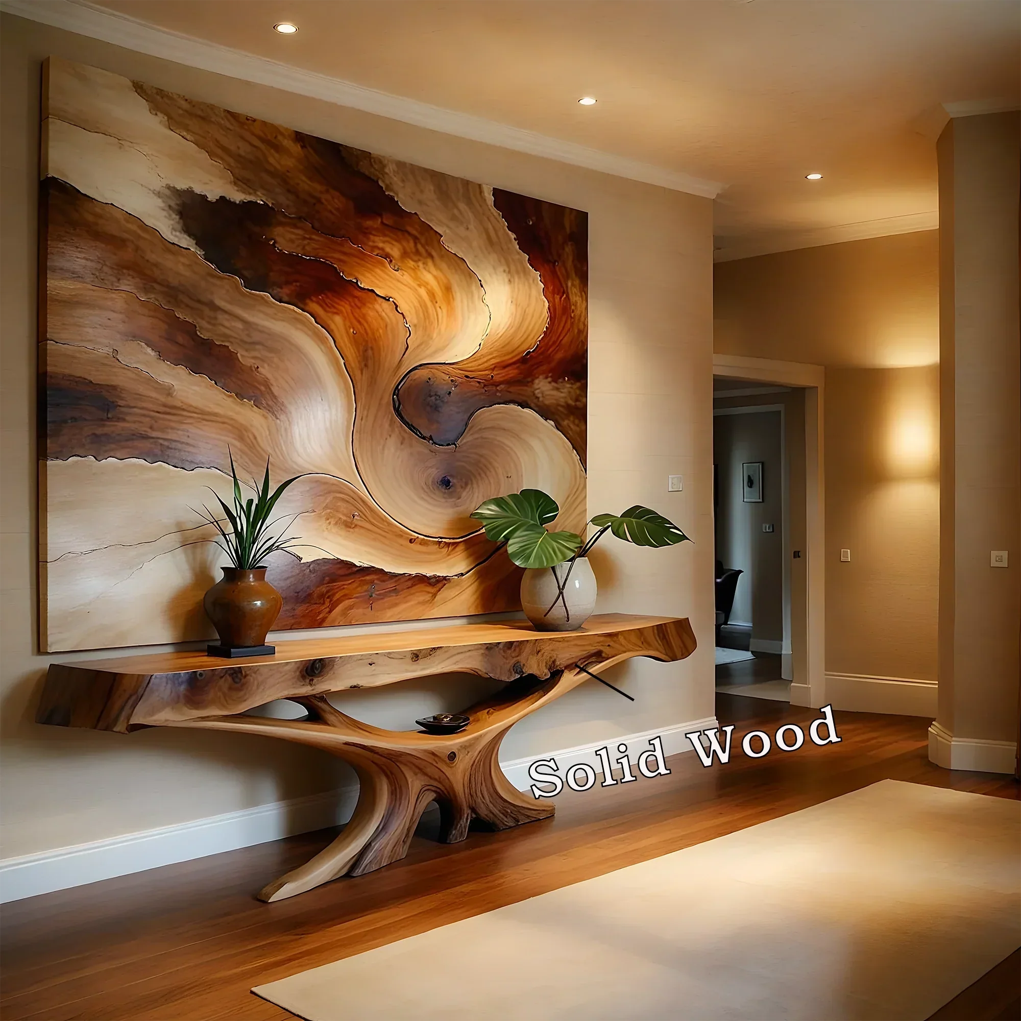 Solid wood console table, handmade natural wood console table, live edge table, entryway table, narrow entryway table