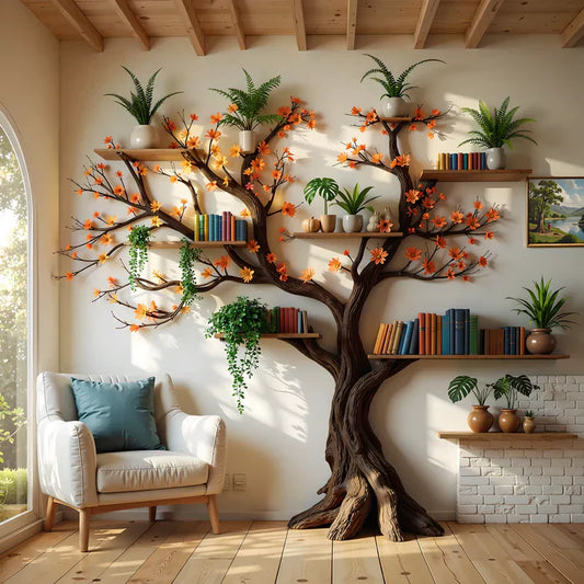 Tree Bookshelf: Unique Tree-Shaped Bookshelf For Creative Spaces