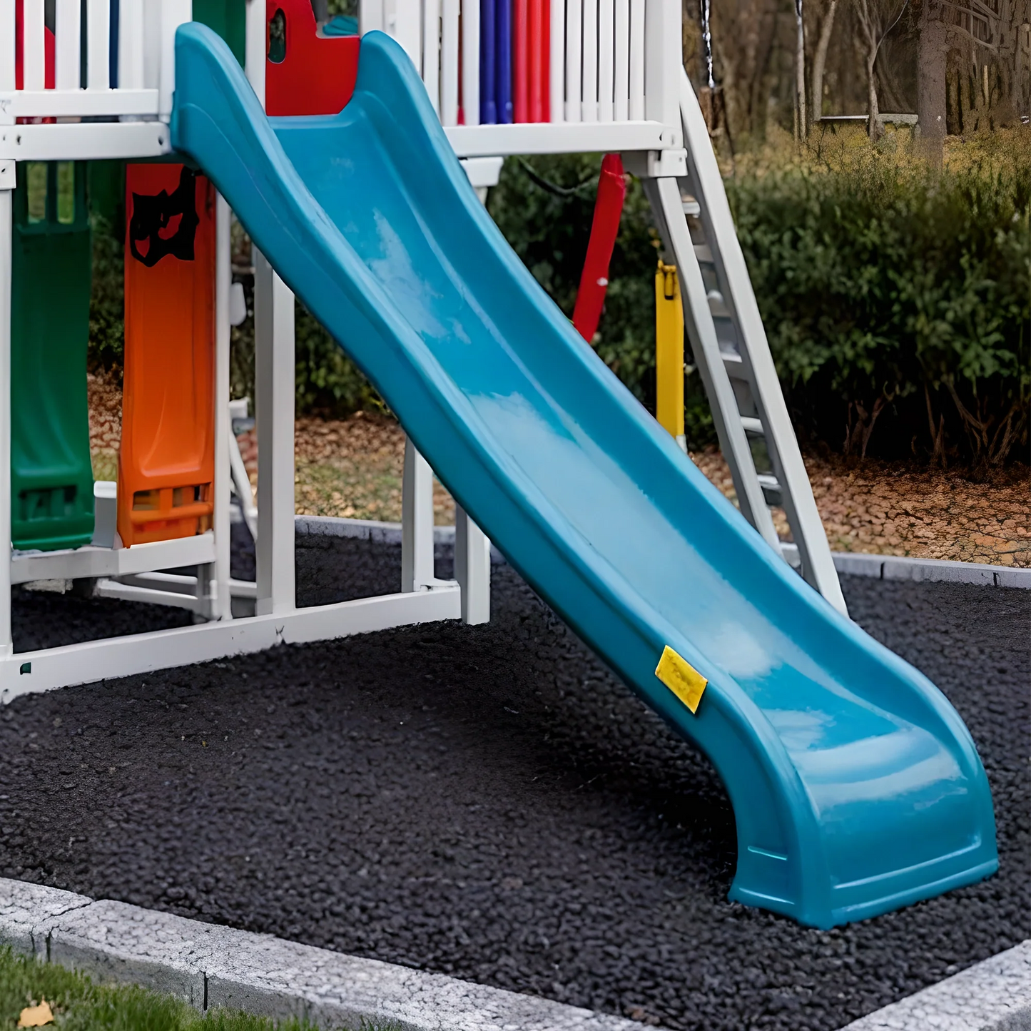 Kids Outdoor Swing Set with Playhouse, Slides & Climbing Ladder – Backyard Fun