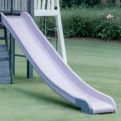 Safe Outdoor Playset for Kids – Wooden Playhouse, Climbing Ladder, Swings & Slides