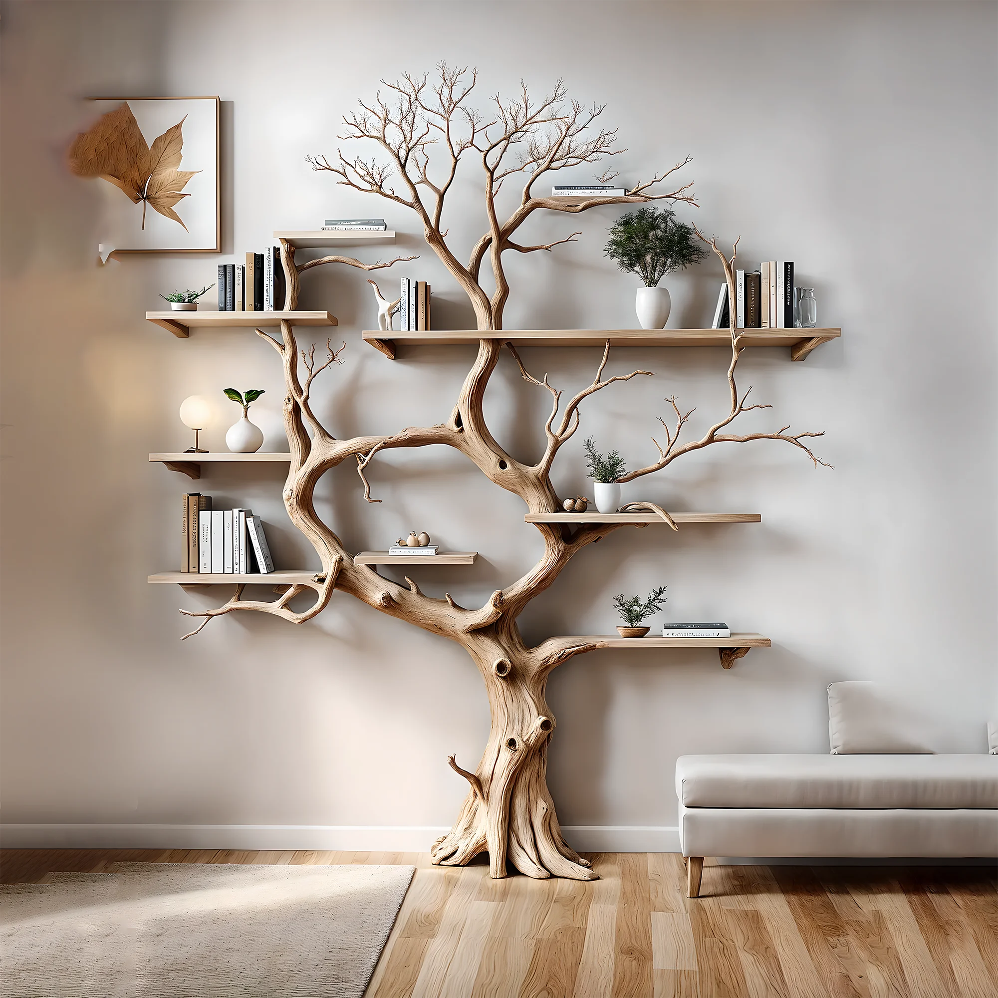 Tree-shaped souvenir display shelf, bookshelf, home decoration bookshelf, children's room decoration 