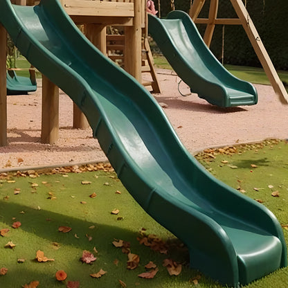 Durable Wooden Backyard Playset – Swings, Slides, and Playhouse for Active Kids