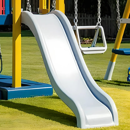 Heavy-Duty Wooden Swing Set – Outdoor Play Structure with Slides & Climbing Features