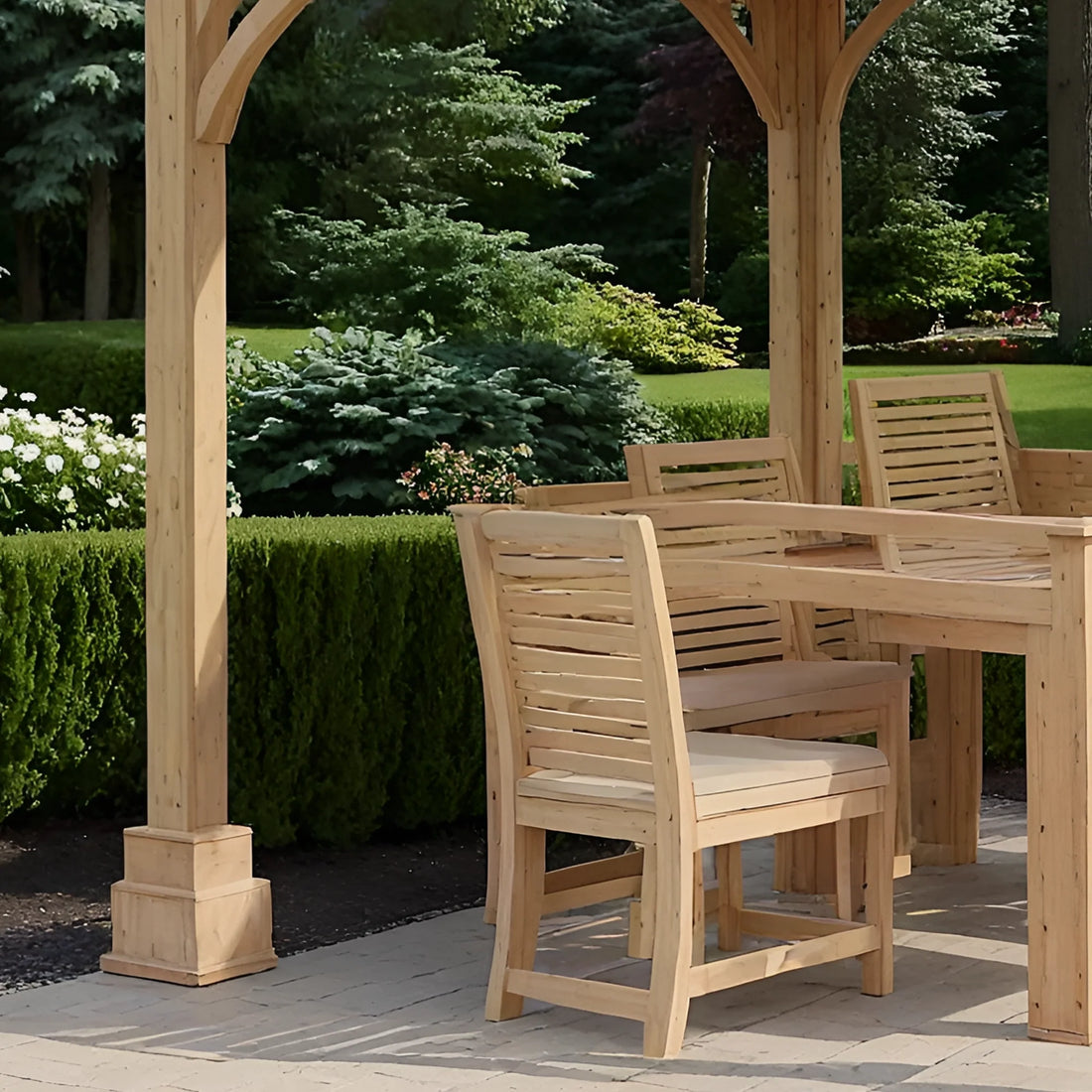 12x12 Wooden Gazebo with Steel Roof | Outdoor Pavilion for Patio, Garden & Poolside Living
