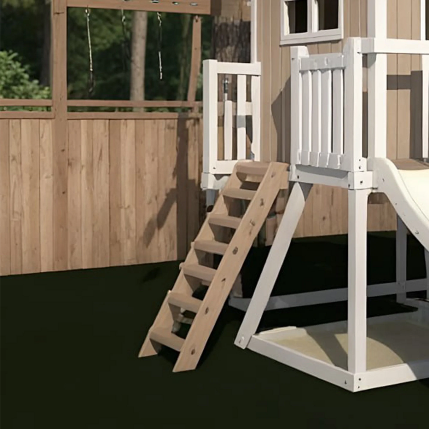 Heavy Duty Wooden Swing Set with Sandbox, Slide & Climbing Ladder – Kids Outdoor Fun