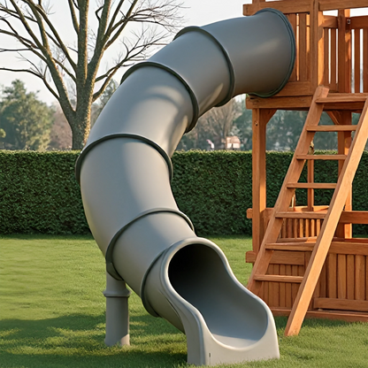 Large Wooden Swing Set with Slide & Sandbox – Outdoor Playhouse Tower for Kids