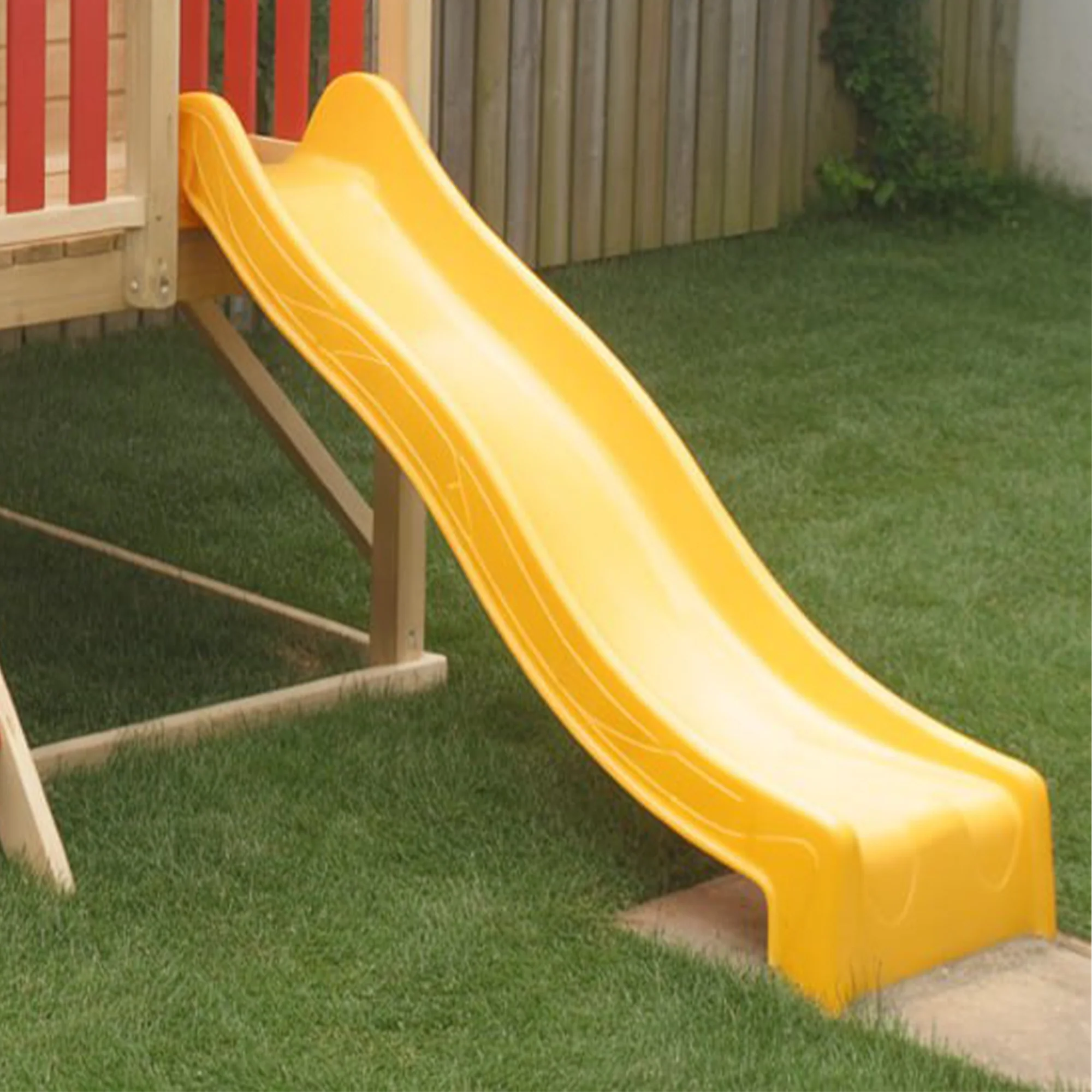 Wooden Kids Playhouse with Slide | Outdoor Backyard Play Structure 22ft x 12ft x 9ft