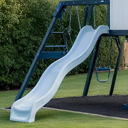 Large Wooden Outdoor Swing Set with Sandbox, Slide & Dual Swings – Backyard Fun