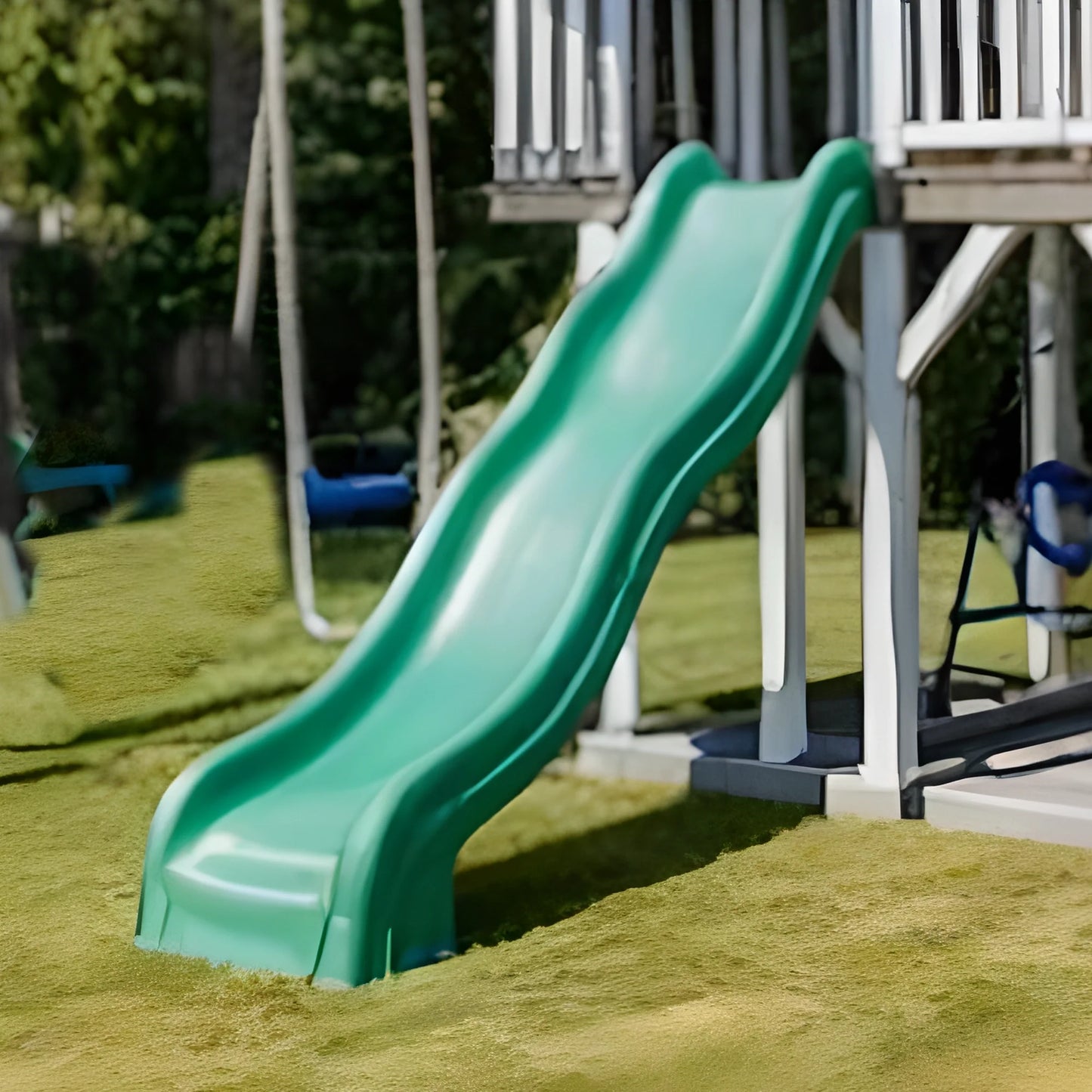 Backyard Swing Set with Playhouse & Dual Slides – Safe Outdoor Fun for Kids