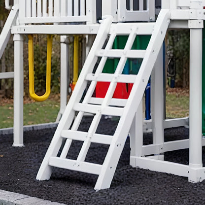 Durable Wooden Playground for Kids – Playhouse, Swings & Long Slides Included