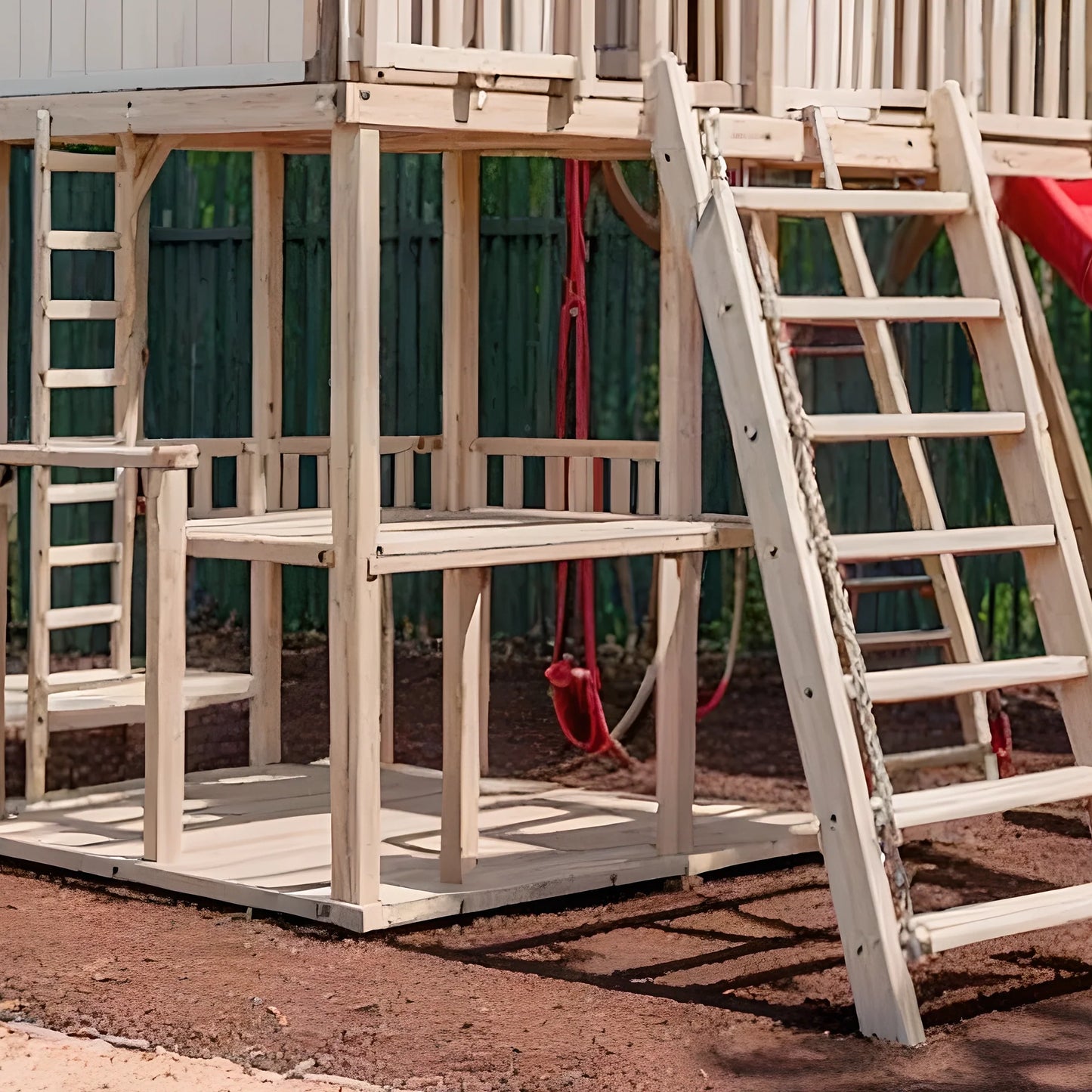 Premium Wooden Swing Set – Sturdy Backyard Playground with Slides & Swings