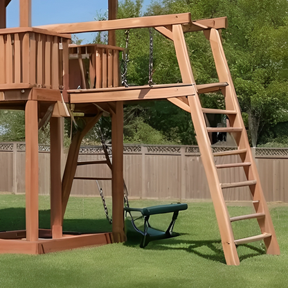 Premium Wooden Playset with Swings & Slide – Safe Outdoor Playground for Children