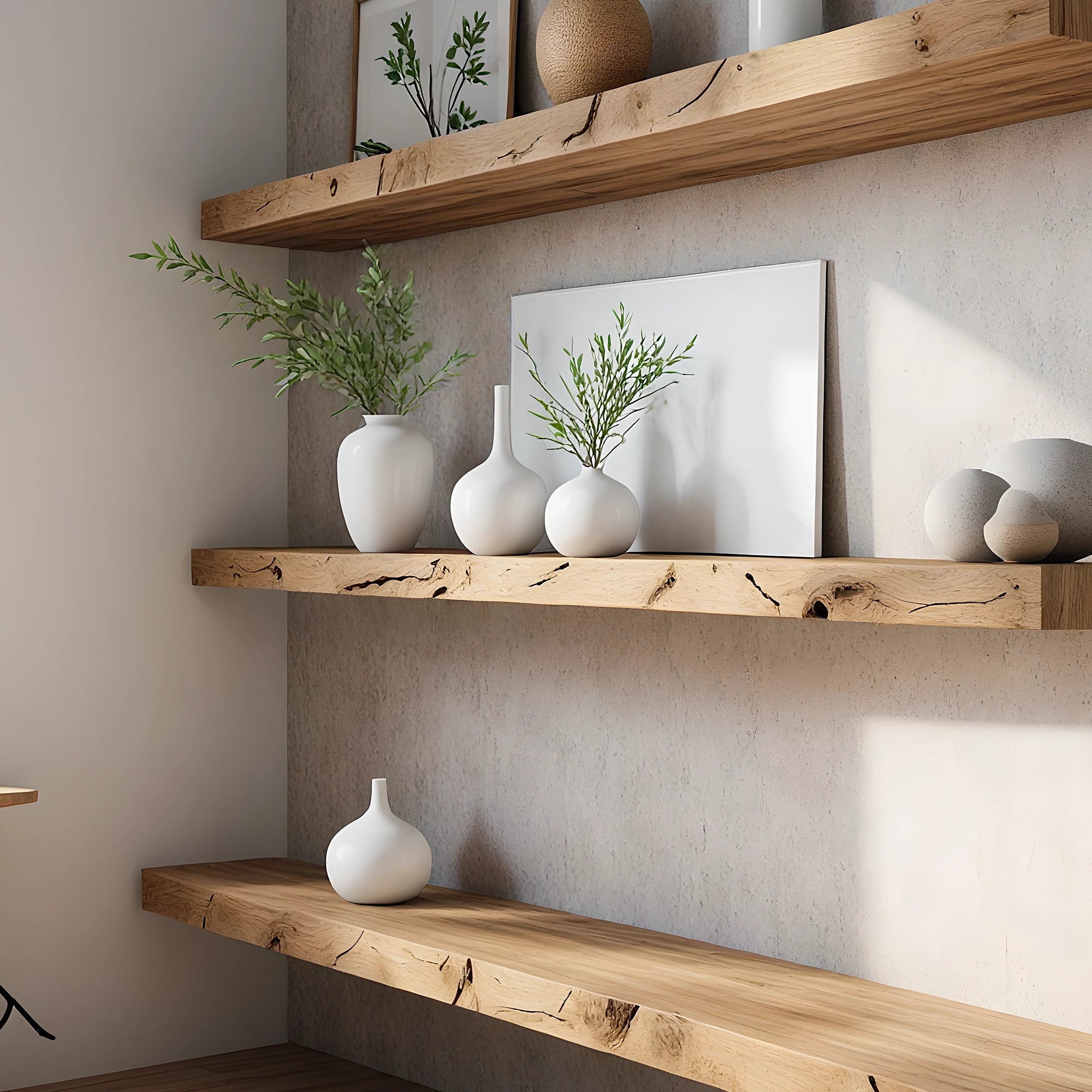 Bookshelf, wall shelf, rustic wooden bookshelf 