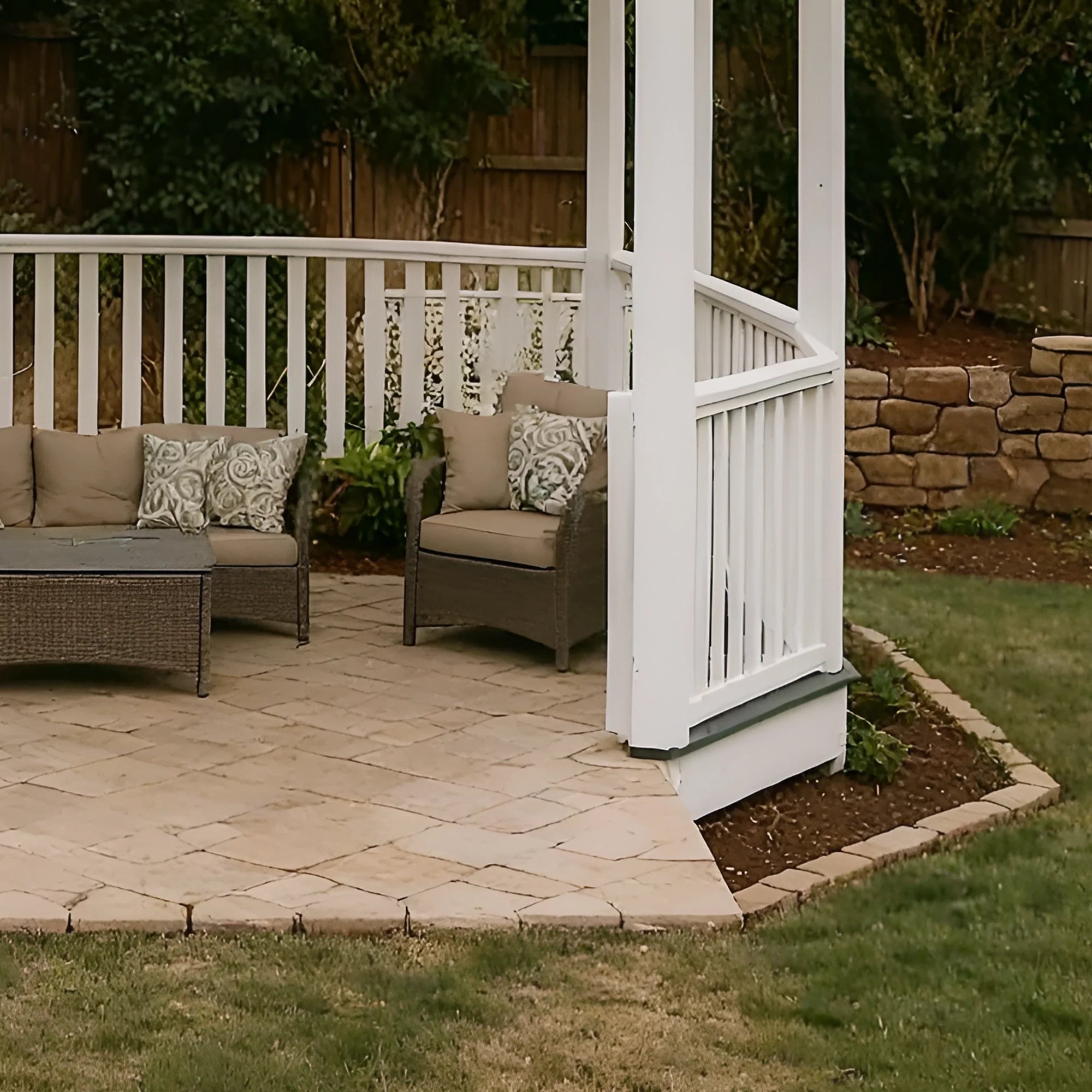 12x12 Wooden Octagon Gazebo with Railings & Shingle Roof | Outdoor Pavilion for Garden, Patio & Backyard
