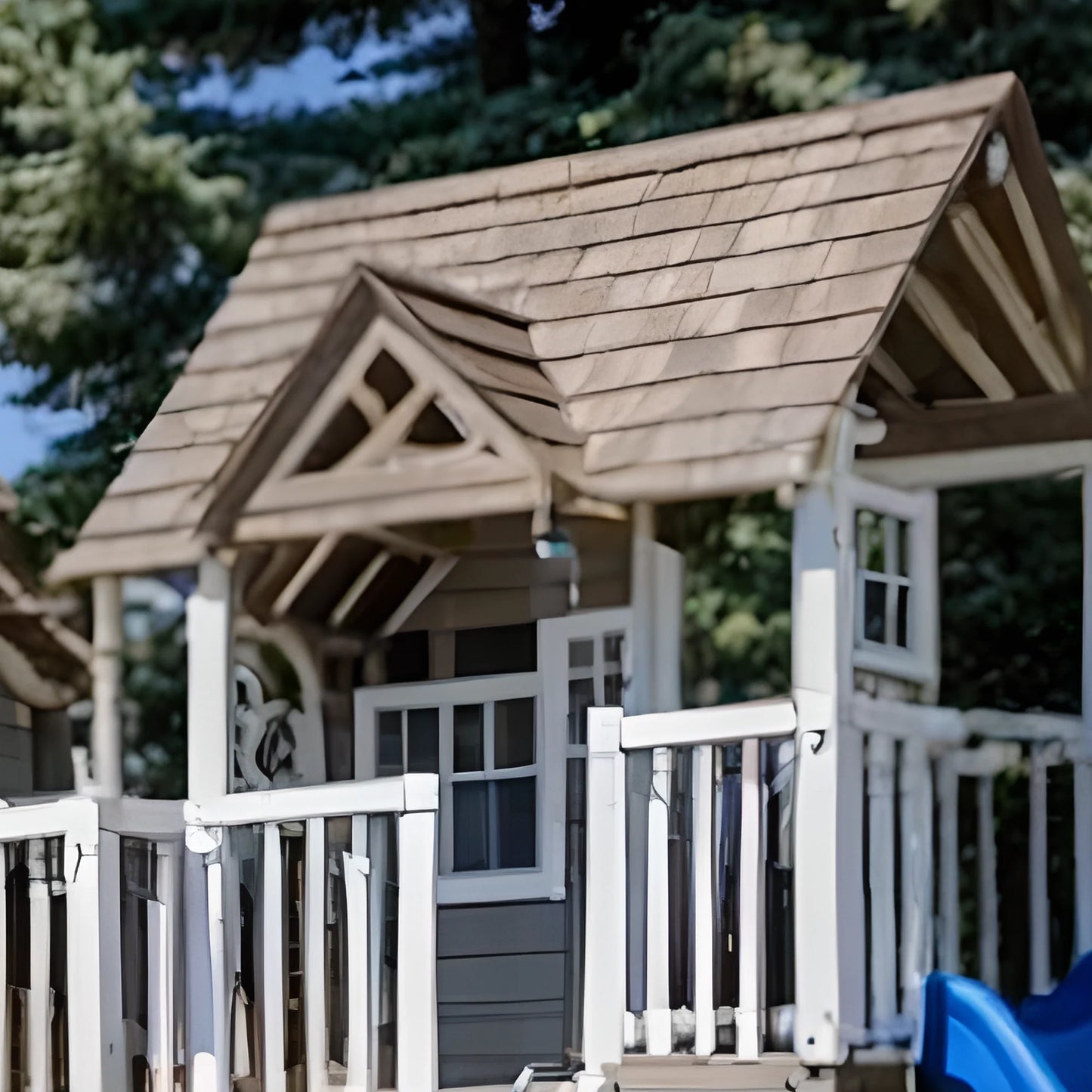Backyard Swing Set with Playhouse & Dual Slides – Safe Outdoor Fun for Kids