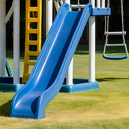 Large Wooden Backyard Playset with Double Slides, Swings & Playhouse – Fun for Kids