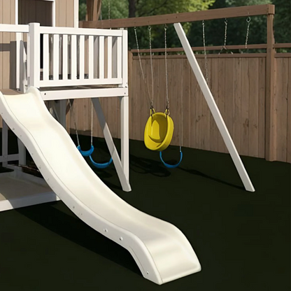 Heavy Duty Wooden Swing Set with Sandbox, Slide & Climbing Ladder – Kids Outdoor Fun