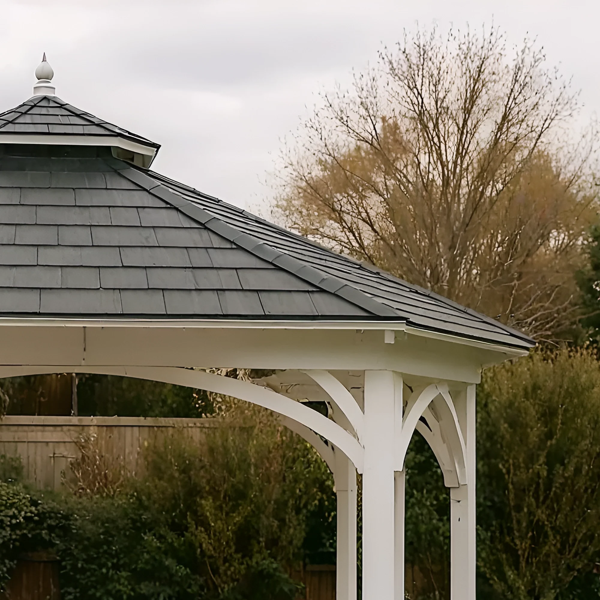 12x12 Wooden Octagon Gazebo with Railings & Shingle Roof | Outdoor Pavilion for Garden, Patio & Backyard
