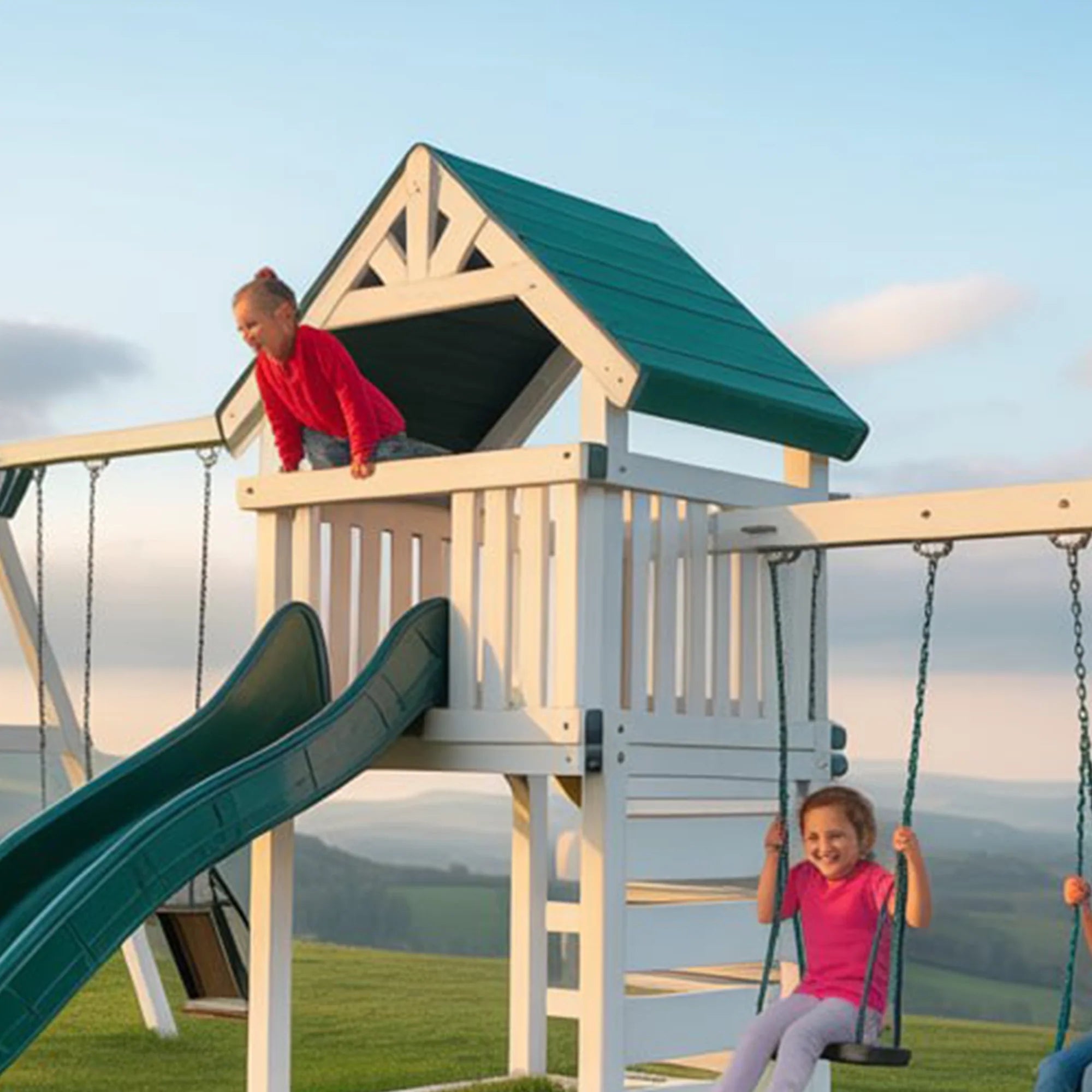 Large Outdoor Playset for Kids – Swings, Slide & Climbing
