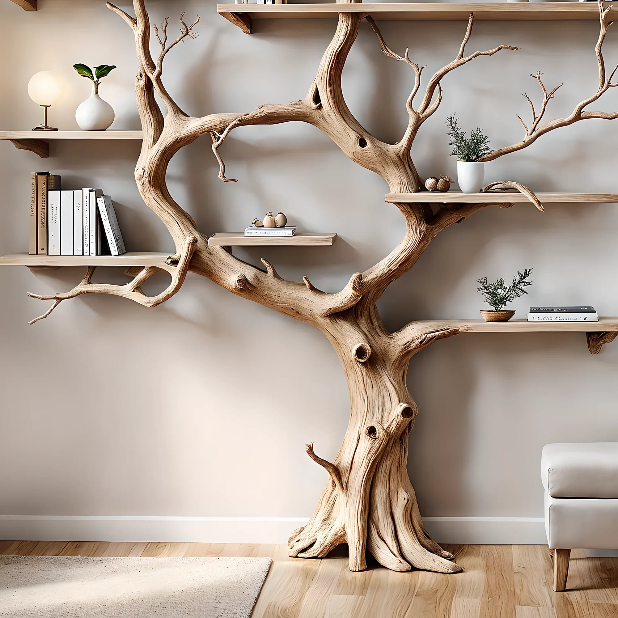 Tree-shaped souvenir display shelf, bookshelf, home decoration bookshelf, children's room decoration 