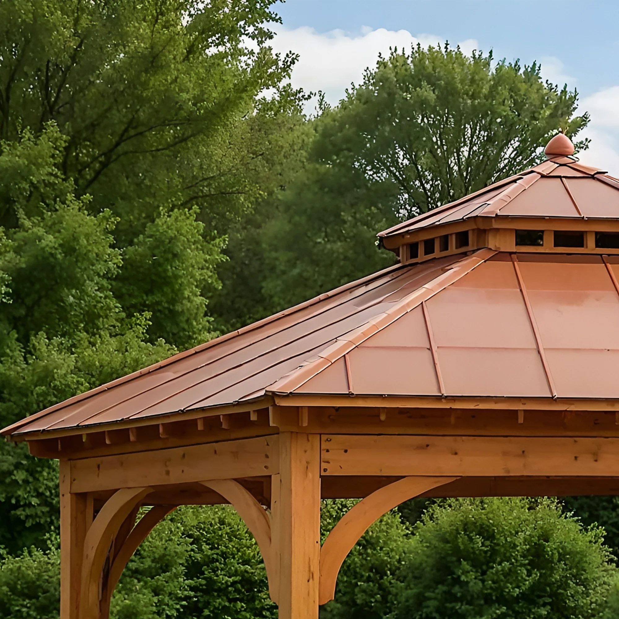 12x12 Wooden Gazebo with Privacy Walls & Roof | Outdoor Pavilion for Garden, Patio & Backyard