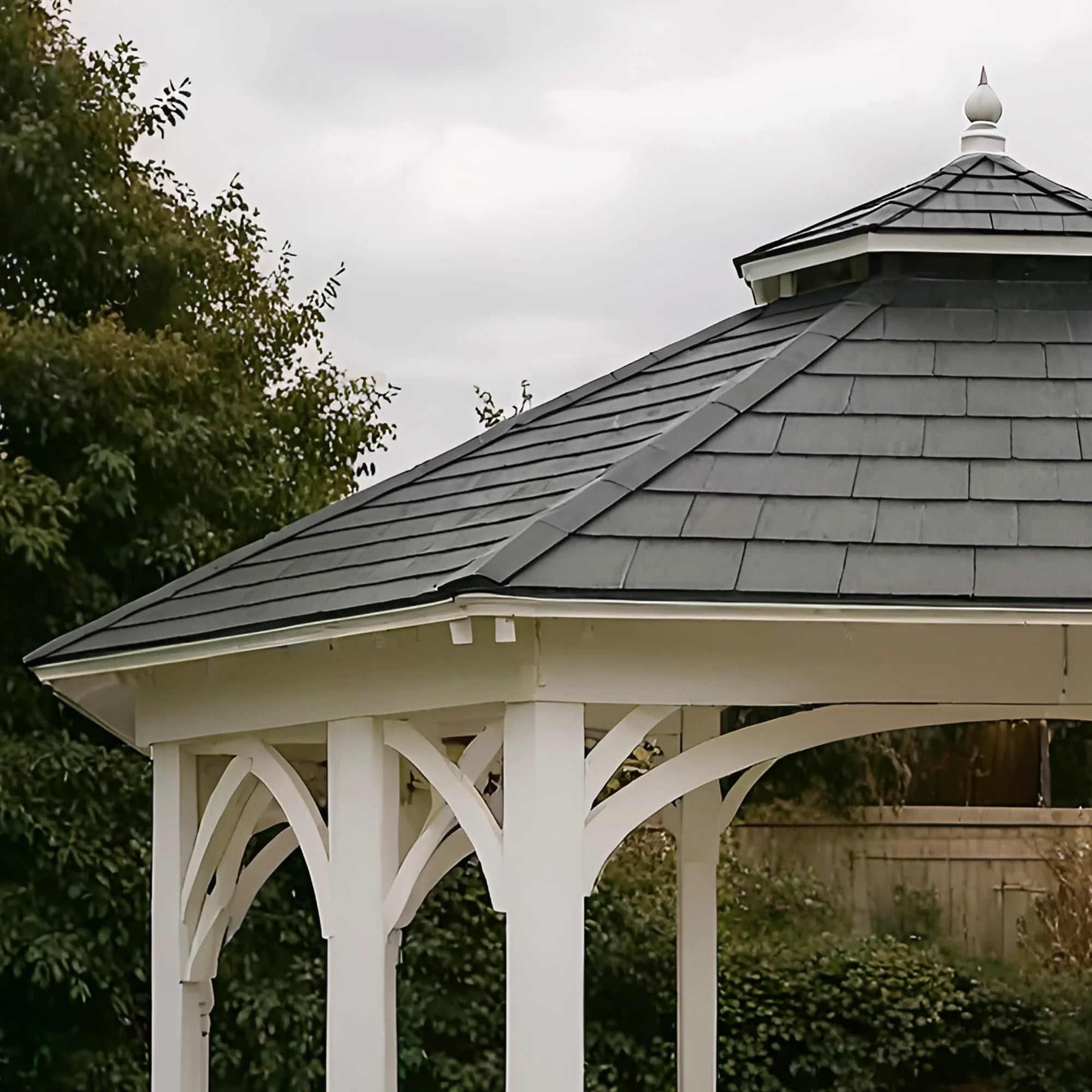 12x12 Wooden Octagon Gazebo with Railings & Shingle Roof | Outdoor Pavilion for Garden, Patio & Backyard