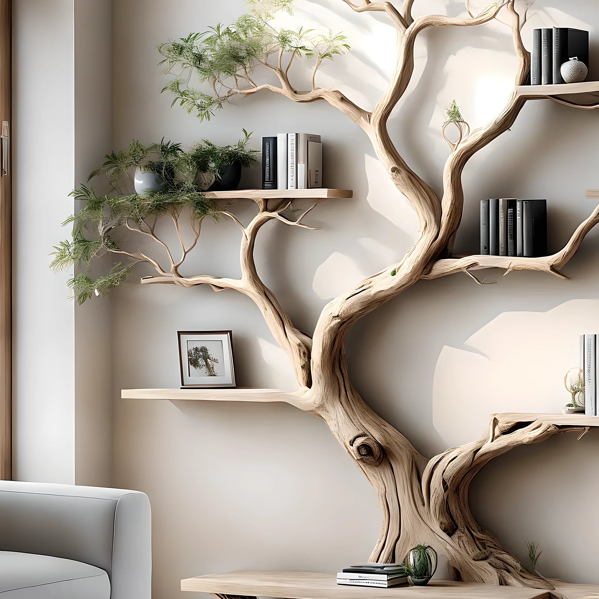 Custom tree bookshelf, office bookshelf 