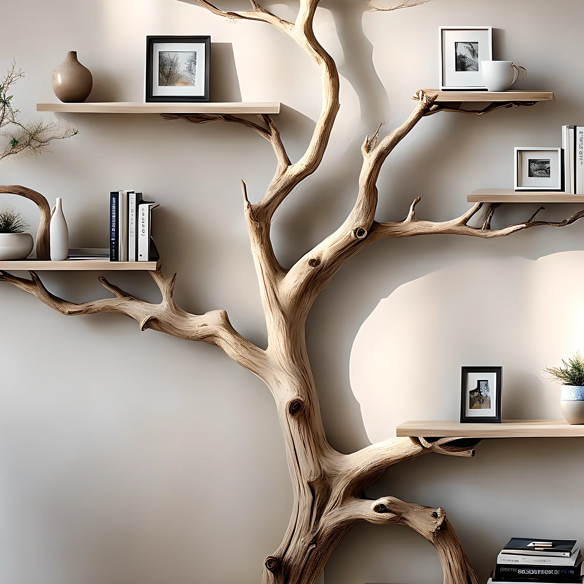 Handmade bookcases, creative bookcases, tree-shaped bookcases 