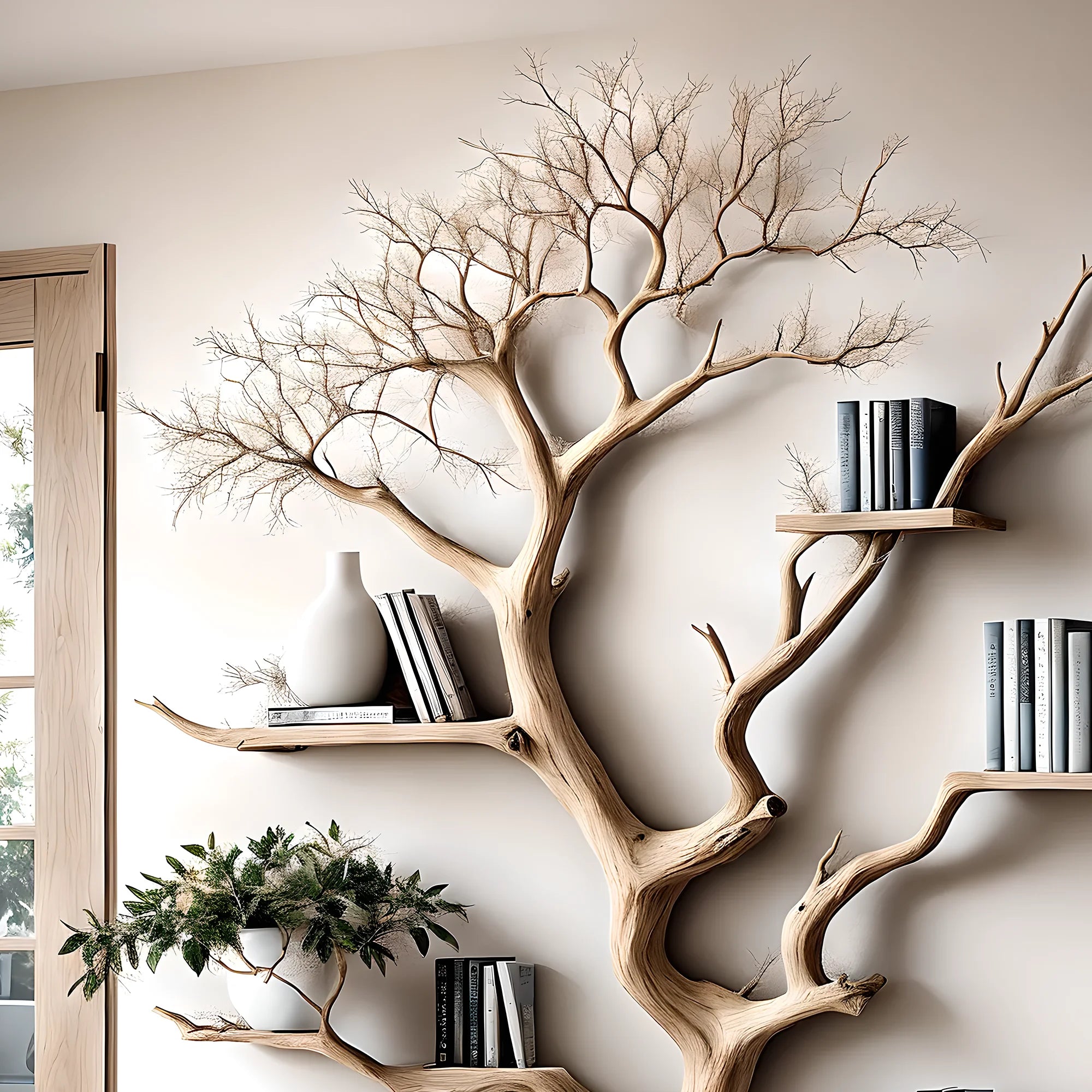 Wall corner shelves, decorative bookshelves 