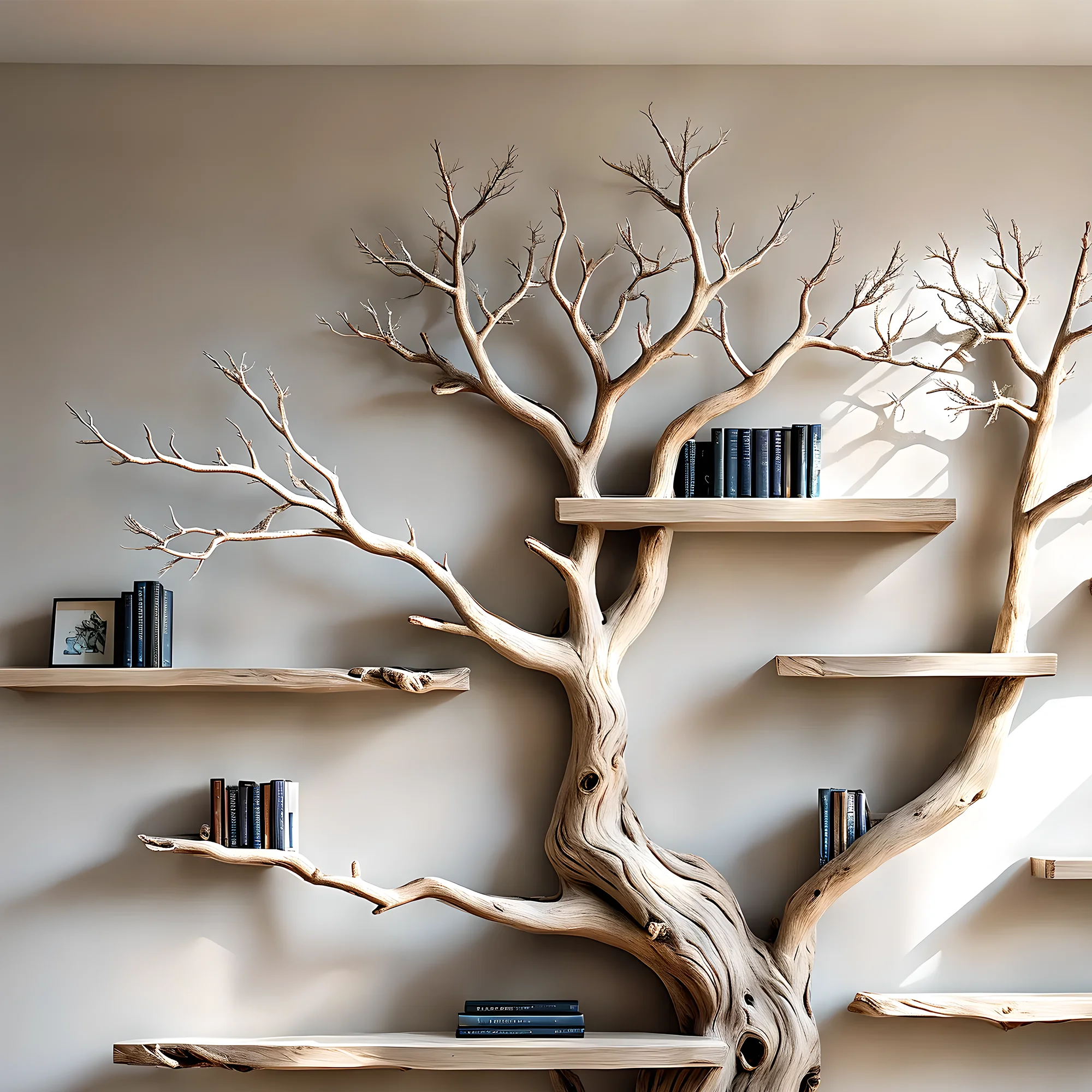 Bookshelf shaped like old trees, perennial trees, bookshelf for home decoration 