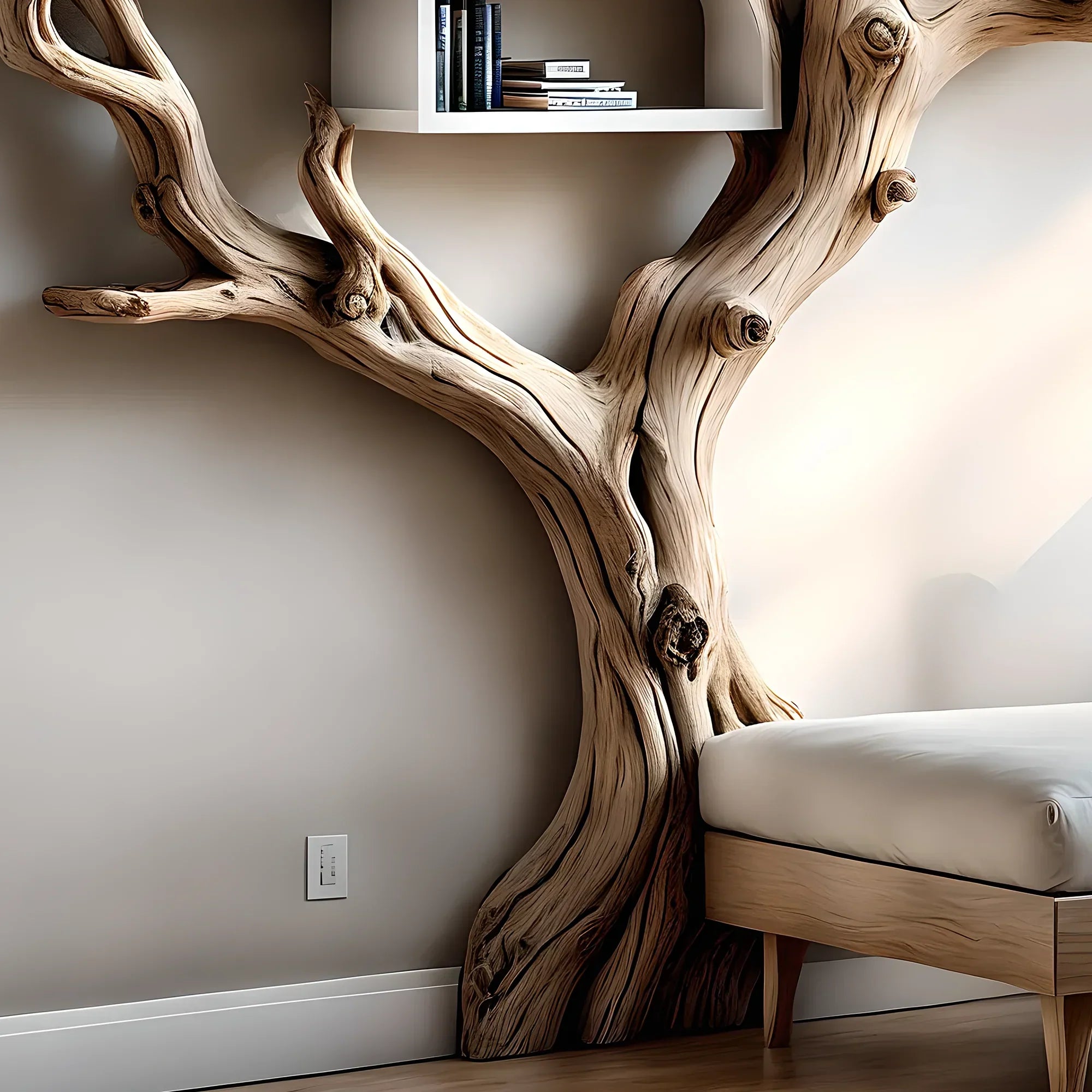 Bookcases for home decoration, tree-shaped bookcases for wall decoration 