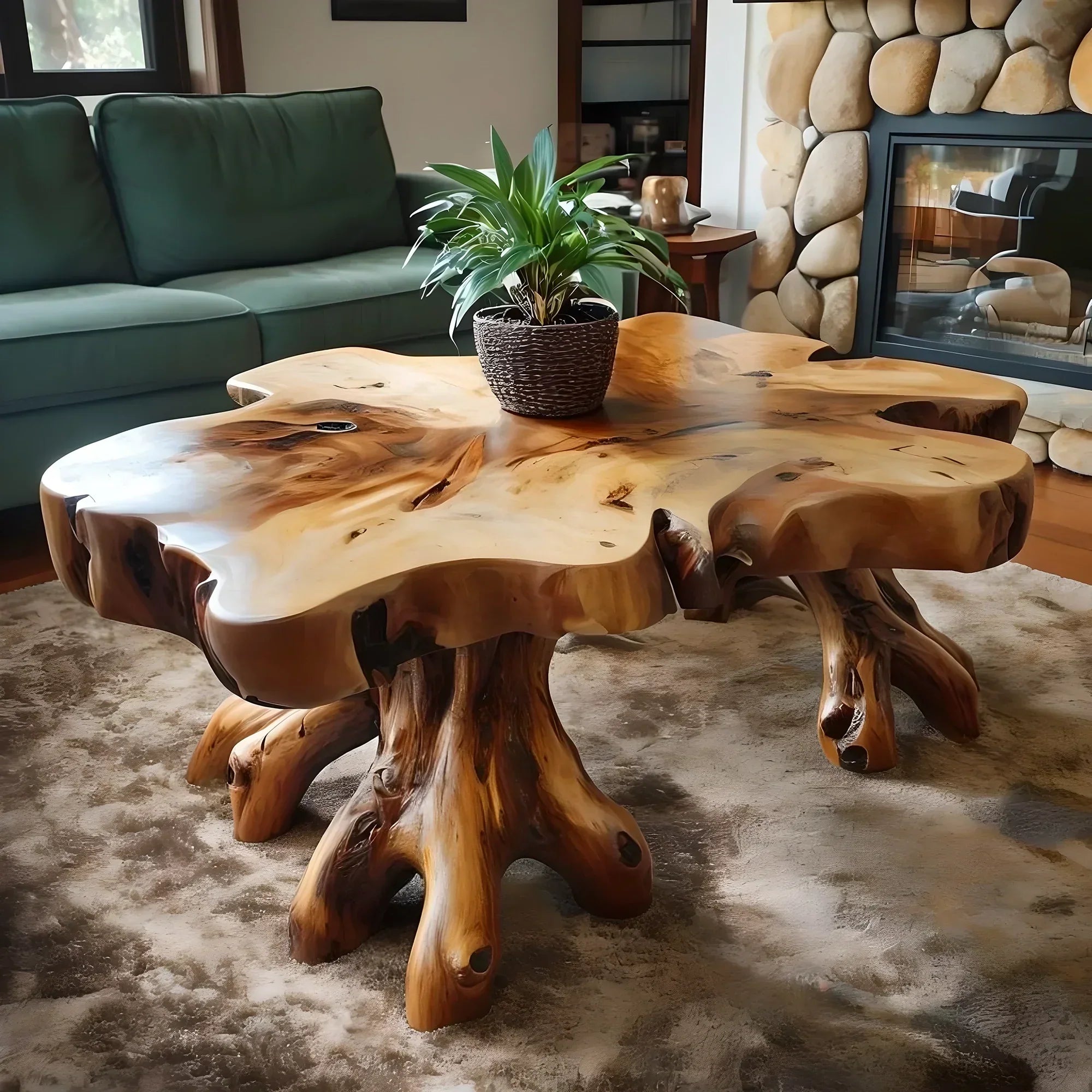 Classic Solid Wood Coffee Table - Timeless Design 