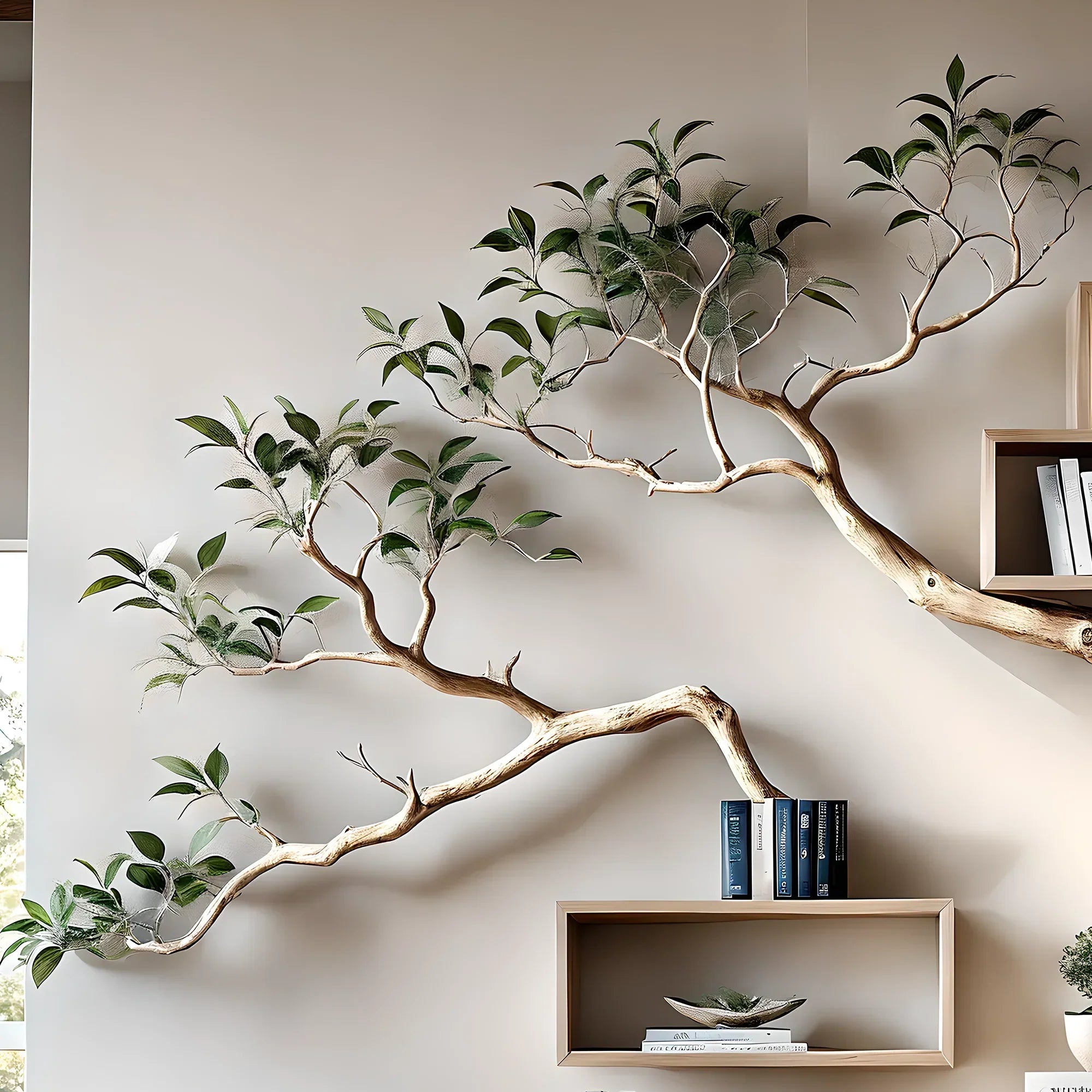 Corner bookshelf for home decoration 