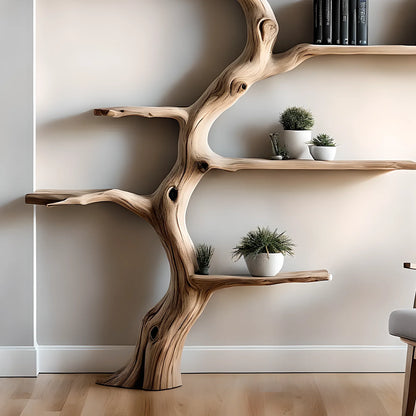 Driftwood-shaped bookshelf, tree-shaped bookshelf 