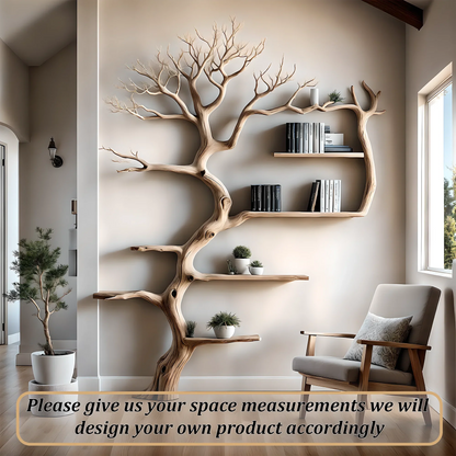 Driftwood-shaped bookshelf, tree-shaped bookshelf 