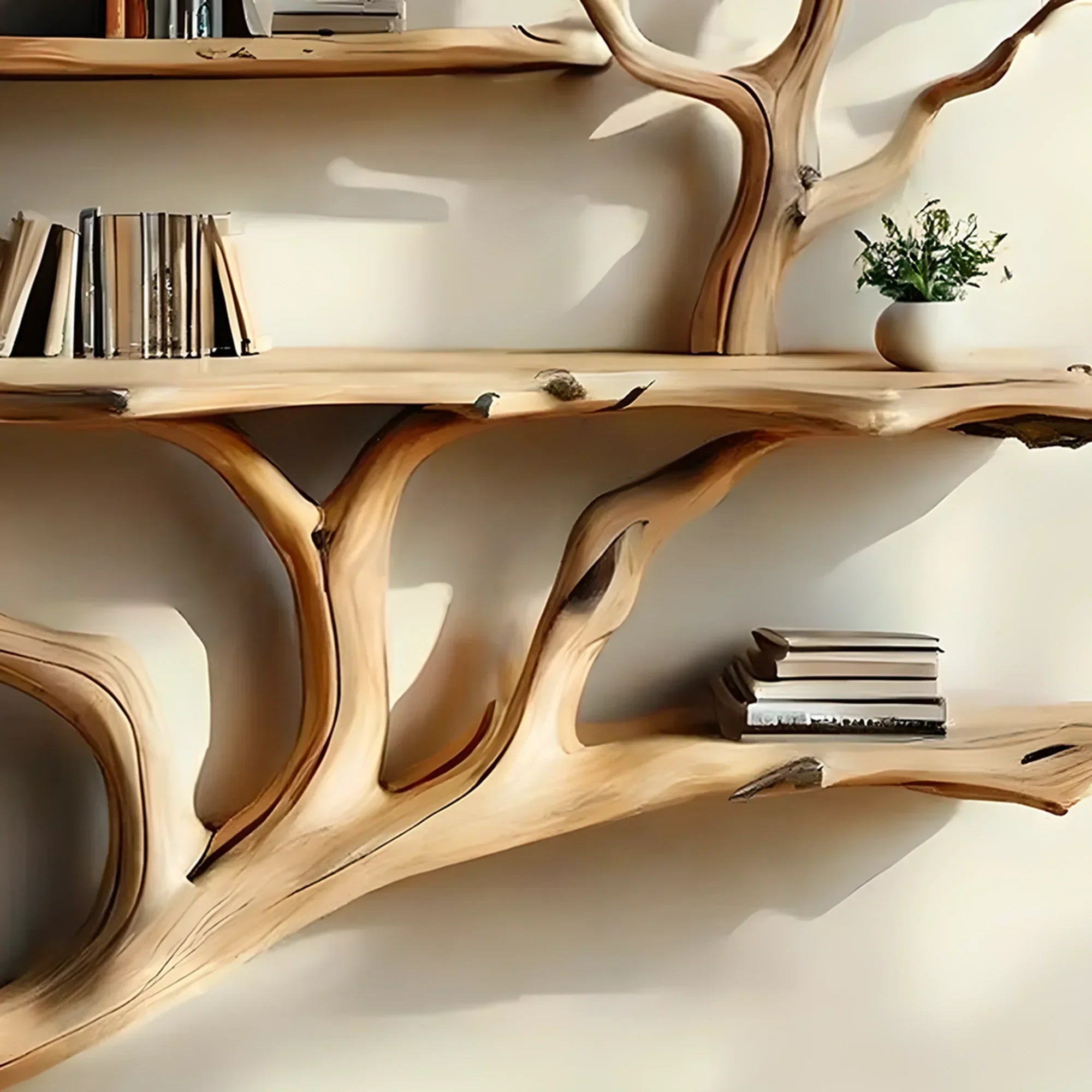 Tree Style Wall Bookshelf – Creative Storage Solution 