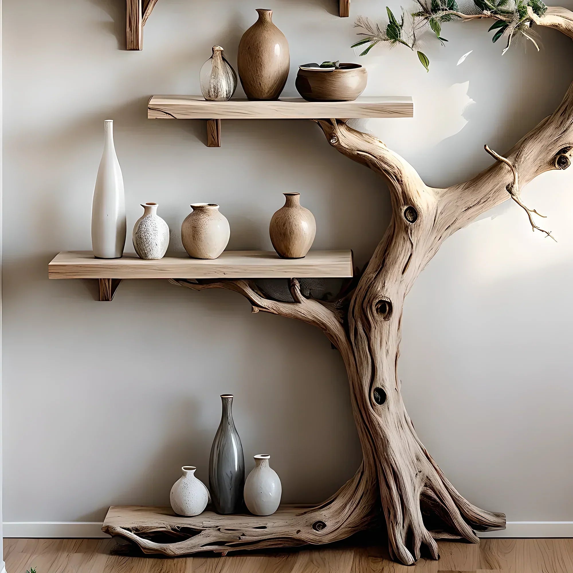 Bookshelf for living room decoration, children's room decoration, tree-shaped bookshelf, monolithic bookshelf 