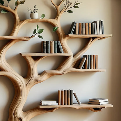 Handmade Branch Bookshelf – Stylish and Practical 