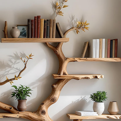 Handmade Wooden Tree Bookshelf – Organize with Style 