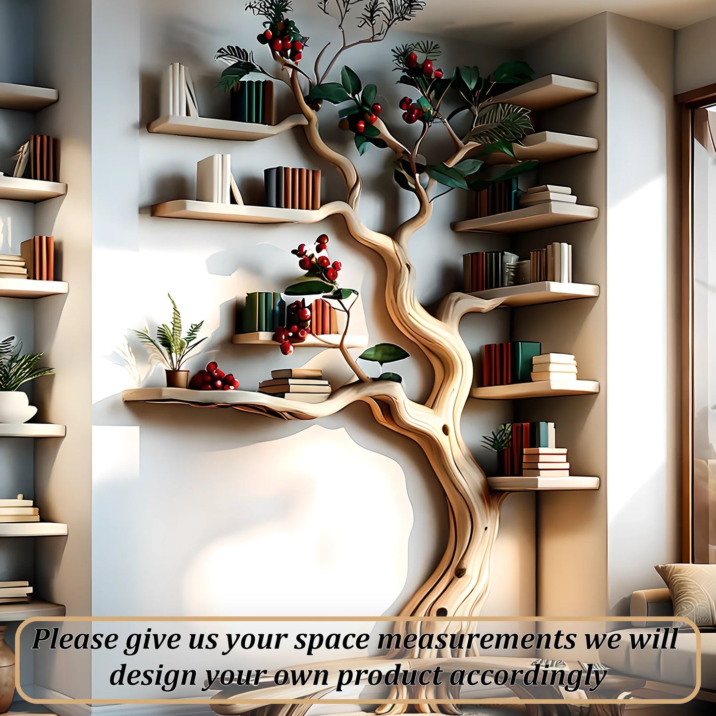 living room decorative bookshelf, library bookshelf 